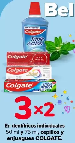 Oferta de Colgate - En Dentifricos Individuales/ Cepillos Y Enjuagues en Carrefour