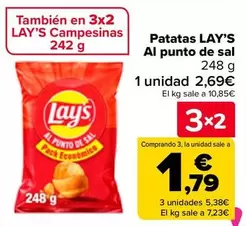 Oferta de Lay's - Patatas Al Punto De Sal en Carrefour