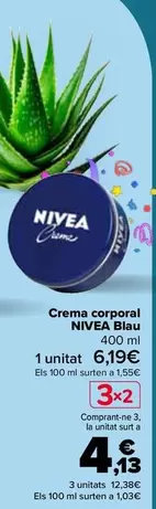 Oferta de Nivea - Crema Corporal Azul en Carrefour