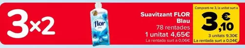 Oferta de Flor - Suavizante Azul en Carrefour
