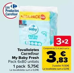 Oferta de Carrefour  - Toallitas My Baby Fresh en Carrefour