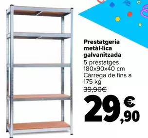Oferta de Estantería Metálica Galvanizada por 29,9€ en Carrefour