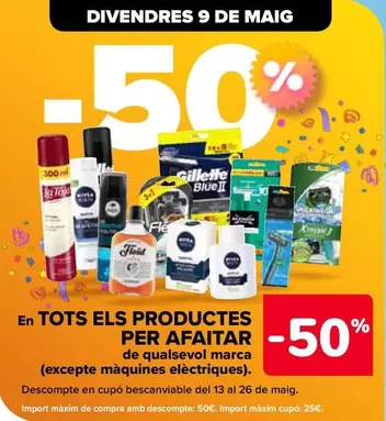 Oferta de En Todos Los Productos Para El Afeitado De Cualquier Marca en Carrefour