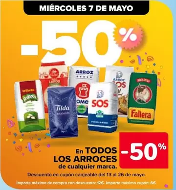 Oferta de En Todos  Los Arroces De Cualquier Marca en Carrefour