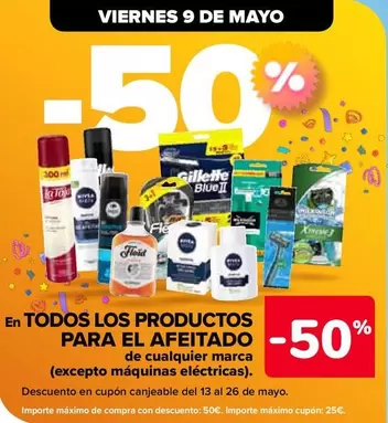 Oferta de En Todos Los Productos Para El Afeitado De Cualquier Marca en Carrefour