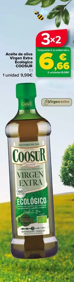 Oferta de Coosur - Aceite De Oliva  Virgen Extra Ecológico   en Carrefour