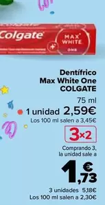 Oferta de Colgate - Dentífrico Max White One  en Carrefour