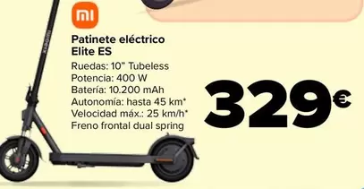 Oferta de Xiaomi - Patinete Eléctrico Elite Es por 329€ en Carrefour
