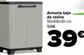 Oferta de Armario Bajo De Resina por 39€ en Carrefour