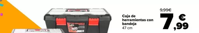 Oferta de Caja De Herramientas Con Bandeja por 7,99€ en Carrefour