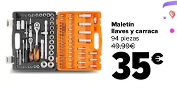 Oferta de Maletín Llaves Y Carraca por 35€ en Carrefour