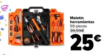 Oferta de Maletín Herramientas por 25€ en Carrefour