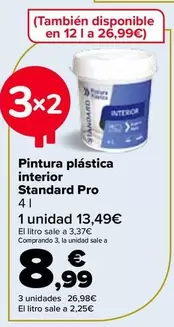 Oferta de Pintura Plástica Interior  Standard Pro en Carrefour