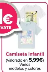 Oferta de Camiseta Infantil por 5,99€ en Carrefour
