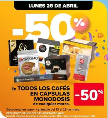 Oferta de En Todos Los Cafes En Capsulas Monodosis en Carrefour