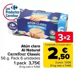 Oferta de Carrefour - Atún Claro Al Natural Classic en Carrefour