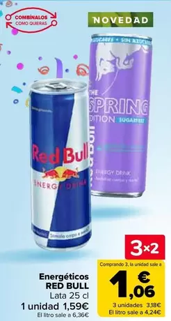 Oferta de Red Bull - Energéticos en Carrefour