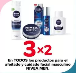 Oferta de Nivea - En Todos Los Productos Para El Afeitado Y Cuidado Facial Masculino Men en Carrefour