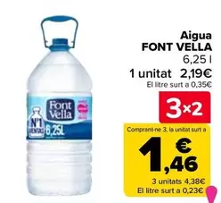 Oferta de Font Vella - Agua en Carrefour