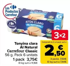 Oferta de Carrefour - Atún Claro Al Natural Classic en Carrefour