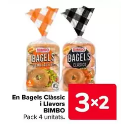 Oferta de Bimbo - En Bagels Clasico Y Semillas  en Carrefour