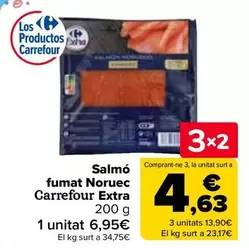 Oferta de Carrefour - Salmon Ahumado Noruego Extra en Carrefour