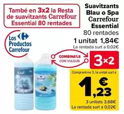 Oferta de Carrefour - Suavizantes Azul O Spa Essential en Carrefour
