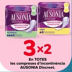Oferta de Ausonia - En Todas Las Compresas De Incontinencia Discreet en Carrefour