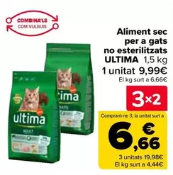 Oferta de Ultima - Alimento Seco Para Gatos No Esterilizados en Carrefour