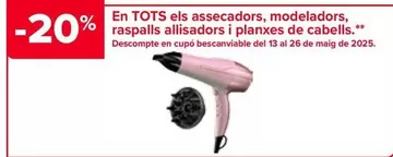 Oferta de En Todos Los Secadores, Moldeadores, Cepillos Alisadores Y Planchas De Pelo en Carrefour