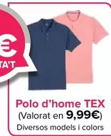 Oferta de TEX - Polo Hombre por 9,99€ en Carrefour