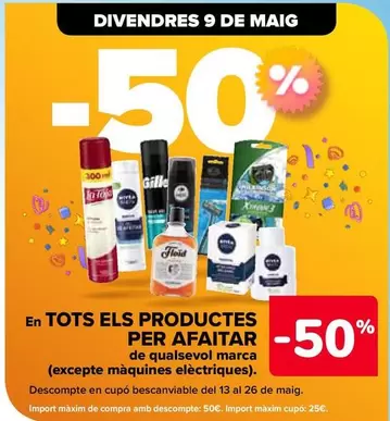 Oferta de En Todos Los Productos Para El Afeitado De Cualquier Marca en Carrefour