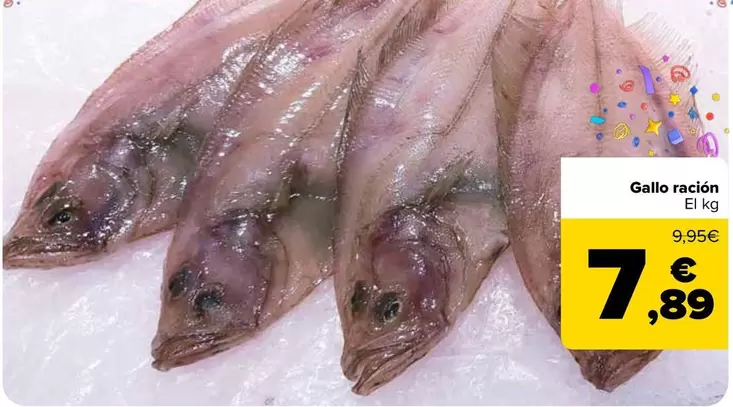 Oferta de Gallo Ración por 7,89€ en Carrefour