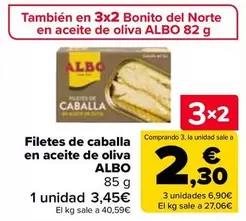 Oferta de Albo - Filetes De Caballa En Aceite De Oliva  en Carrefour