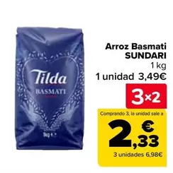 Oferta de Sundari - Arroz Basmati  en Carrefour