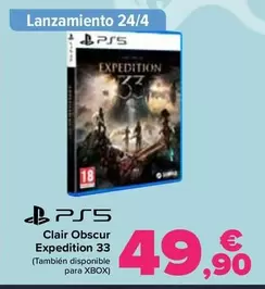 Oferta de Clair Obscur Expedition 33 por 49,9€ en Carrefour