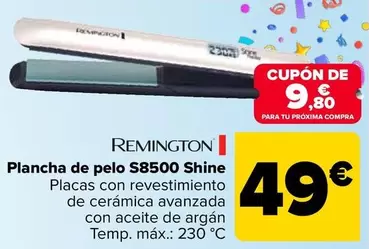 Oferta de Remington - Plancha De Pelo S8500 Shine por 49€ en Carrefour
