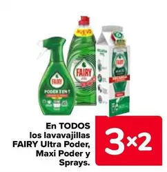 Oferta de Fairy - En Todos Los Lavavajillas Ultra Poder, Maxi Poder Y Sprays en Carrefour