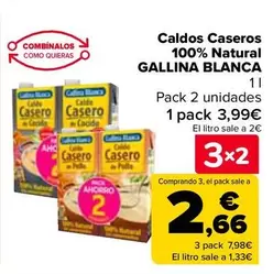 Oferta de Gallina Blanca - Caldos Caseros 100% Natural en Carrefour