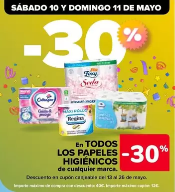 Oferta de En Todos Los Papeles Higienicos De Cualquier Marca en Carrefour