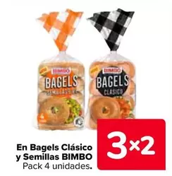 Oferta de Bimbo - En Bagels Clasico Y Semillas  en Carrefour