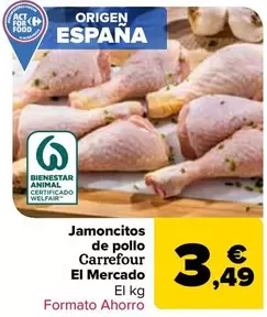 Oferta de Carrefour - Jamoncitos De Pollo El Mercado por 3,49€ en Carrefour