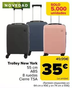 Oferta de Trolley New York  por 35€ en Carrefour