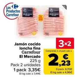 Oferta de Carrefour - Jamón Cocido Loncha Fina El Mercado en Carrefour
