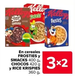 Oferta de Kellogg's - En Cereales Frosties Y Smacks/ Chocos Y Rice Krispies en Carrefour