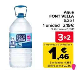 Oferta de Font Vella - Agua en Carrefour