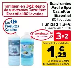 Oferta de Carrefour - Suavizantes Azul O Spa Essential en Carrefour