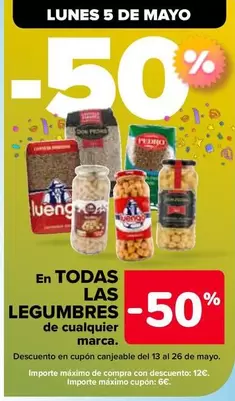 Oferta de En Todas Las Legumbres De Cualquier Marca en Carrefour