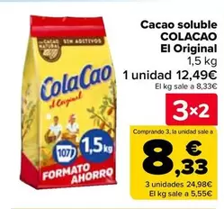 Oferta de Colacao - Cacao Soluble  El Original en Carrefour