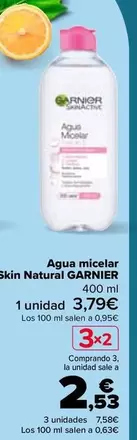 Oferta de Garnier - Agua Micelar Skin Natural  en Carrefour